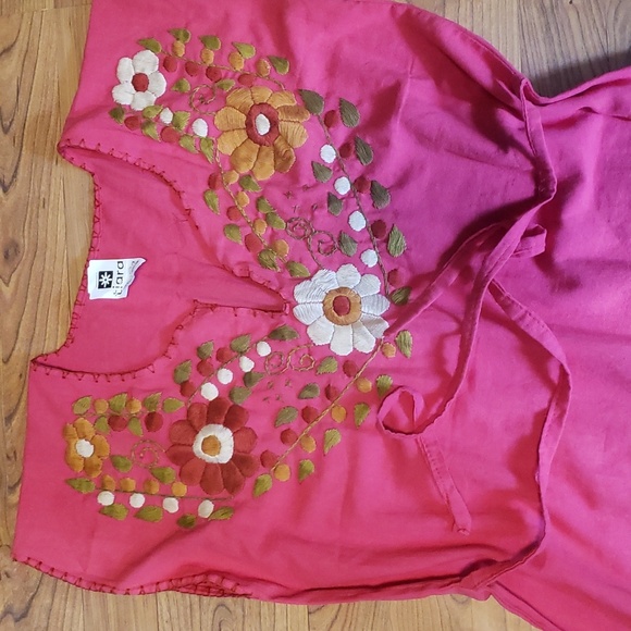 Woman mexican embroidery dress - Picture 2 of 4